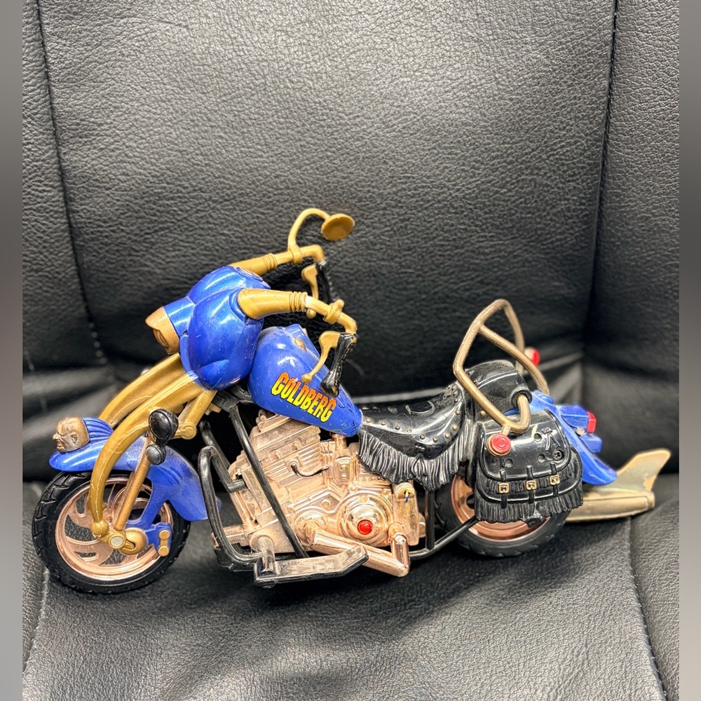 Vintage 1999 WCW Goldberg Motorcycle Toy – Wrestling Collectible - Works